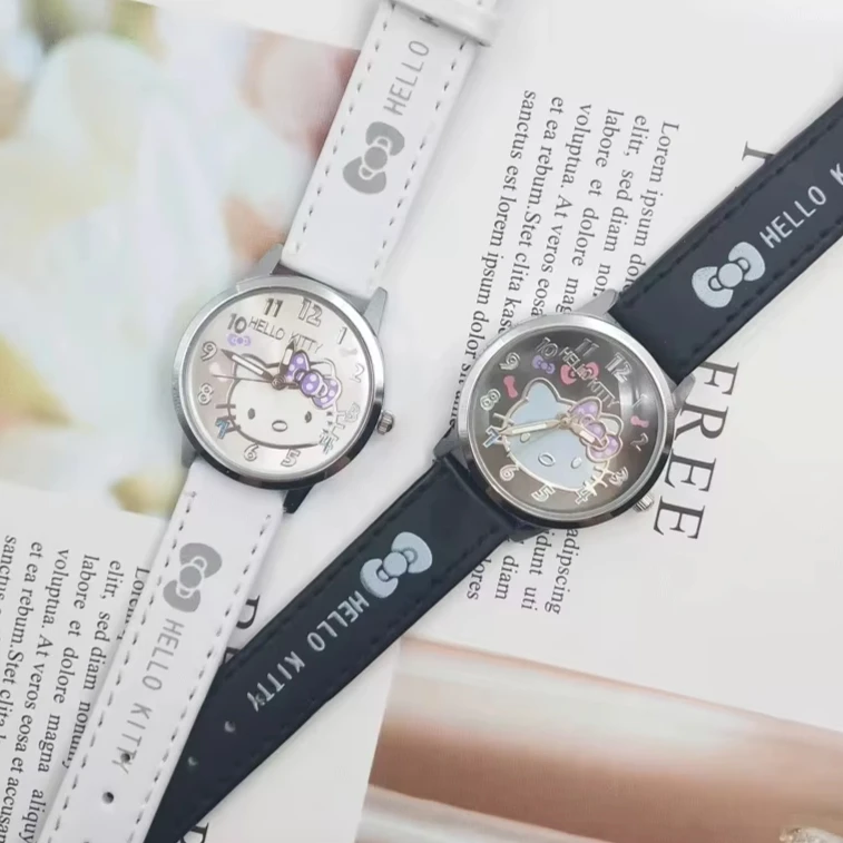 Sanrio Hello Kitty Kids Quartz Watch Girls Casual Waterproof Kawaii Cartoon Watch Fashion Wristwatch Perfect Birthday Gift - Image 4