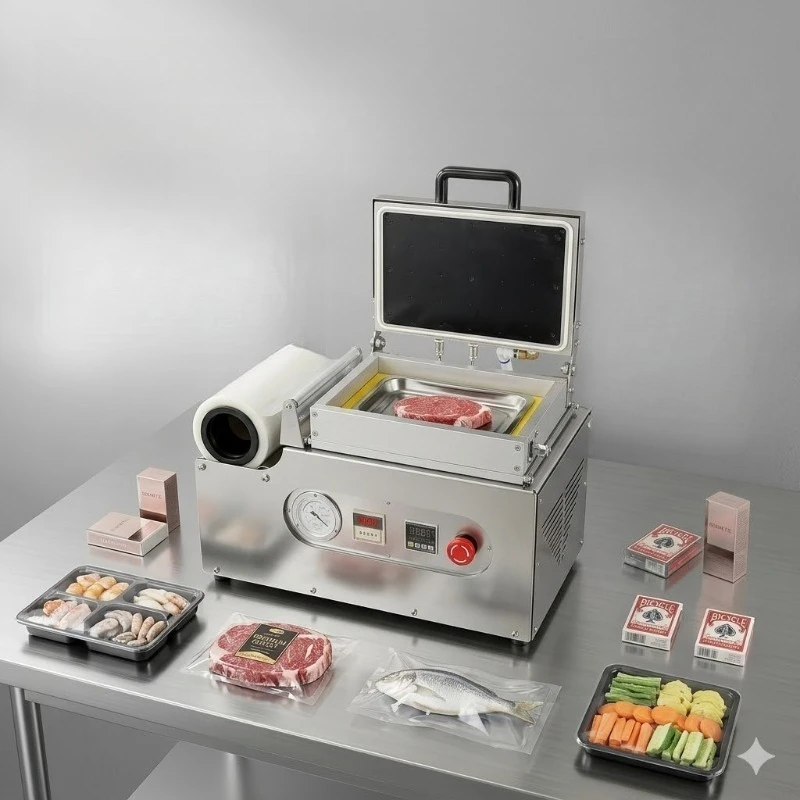 

Vacuum Skin Packaging Machine Fresh Food Preservation Packaging Machine Small Tabletop Skin Packaging Machine