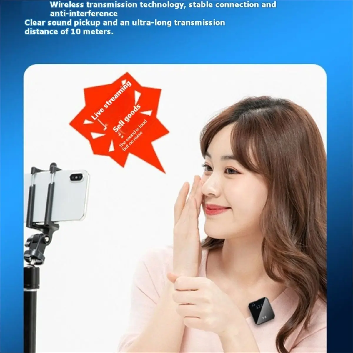 Type-C Wireless Lavalier Microphone for Camera Microphone Video Recording Reduction Microphone