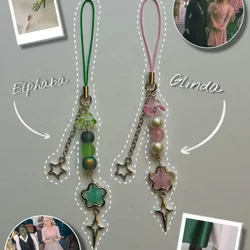 wicked inspired charms. phone charms,keychain elphaba, glinda, ariana grande, cynthia erivo, wicked movie handmade