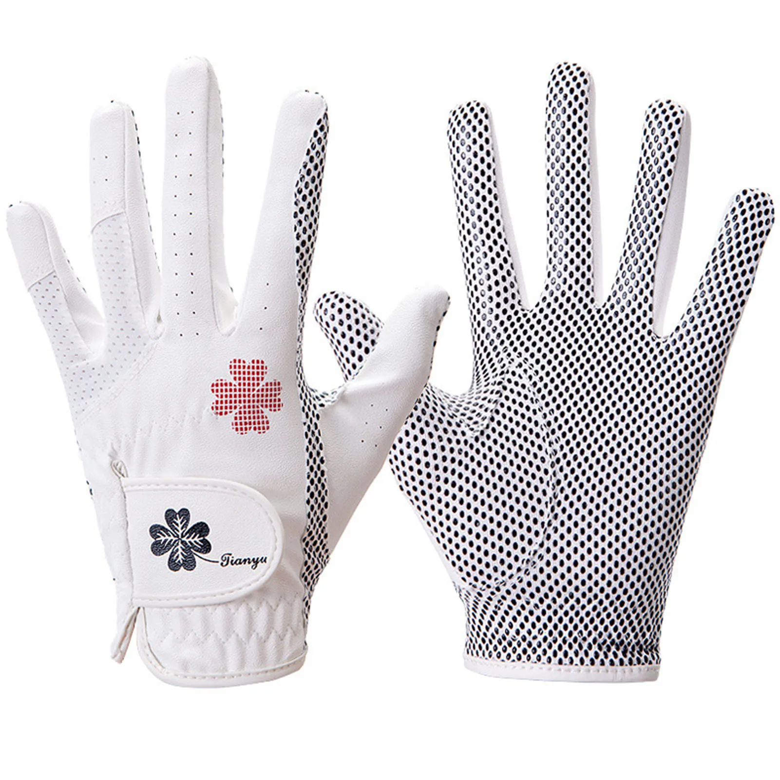 

Women's Golf Glove Left Hand Right Hand Durable Feel Soft PU Leather Gloves for Adult Golfers of All Levels