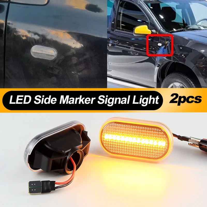 

2pcs Car LED Side Marker Turn Signal Light For Nissan Cube Z11 Tiida C11 Note E11 NE11 Micra K12 NP300 Navara D40 Qashqai J10