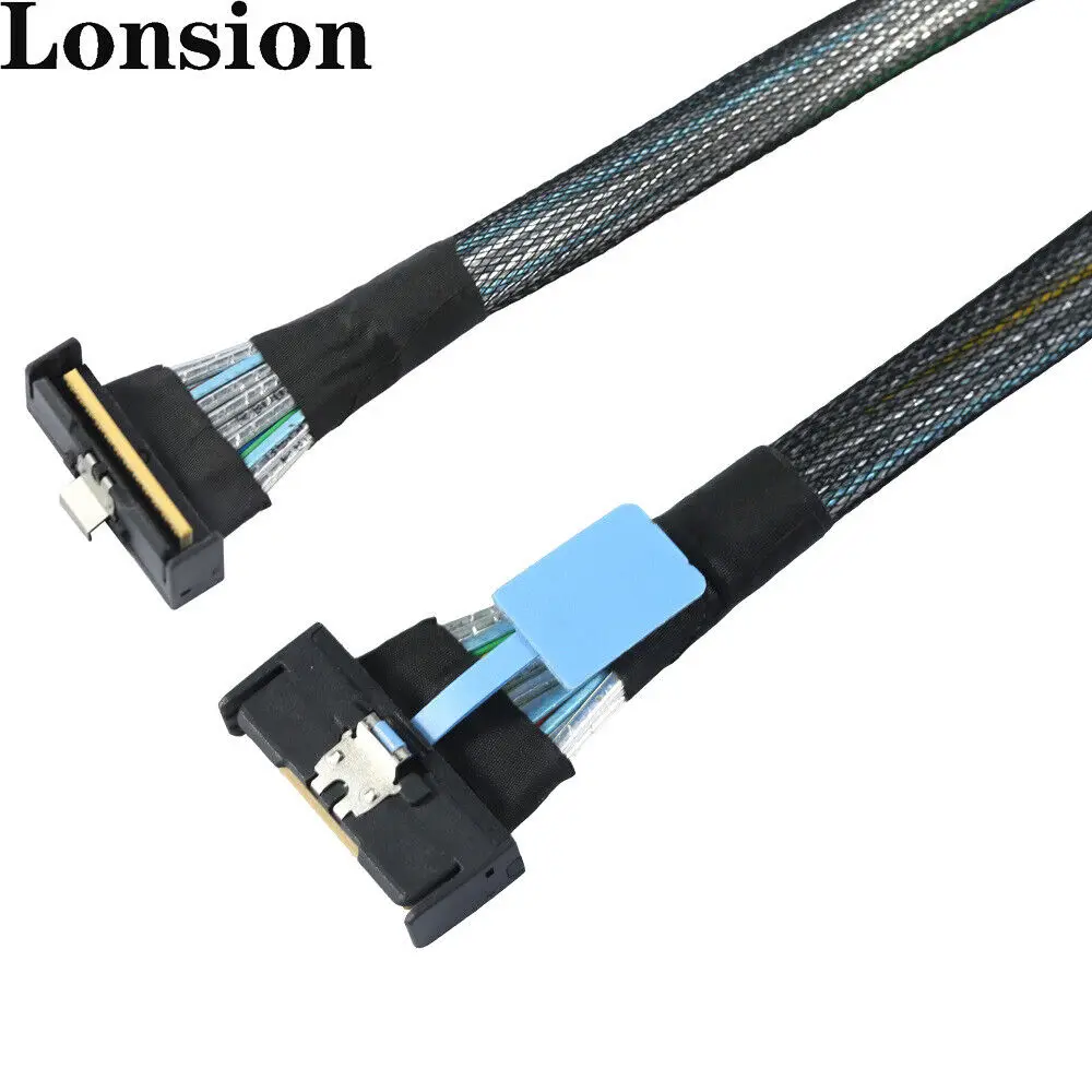 

SAS MCIO SFF-8654 8I 5.0 74P PCIE To MCIO SFF-8654 connection cable