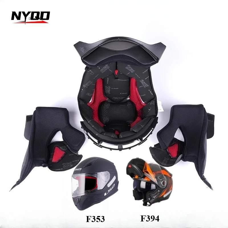 

Оригинальная подкладка для шлема Ls2 FF394 FF358, полная подкладка для шлема FF370, внутренняя часть шлема, хлопковые аксессуары для шлемов