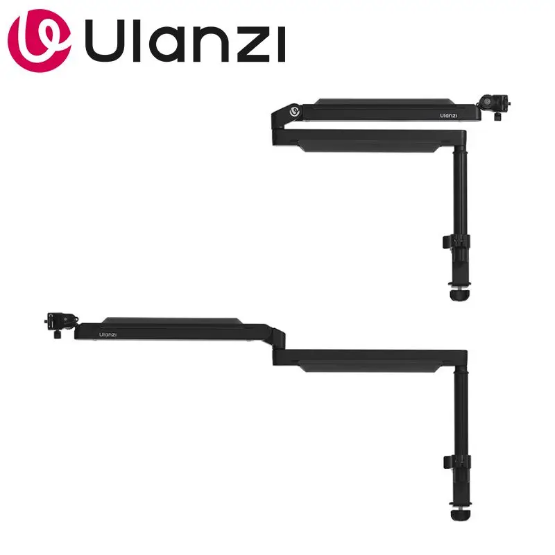 

Регулируемая микрофонная стойка Ulanzi ZJ05 с вылетом 735 мм, скрытой проводкой и системой организации кабелей для подкастов, стриминга, игр, микрофона/телефона/камеры