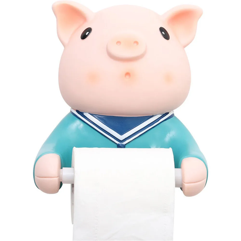 Cartoon Paper Towel Wall Holder No Drilling Self Adhesive Towel Paper Kitchen Toilet Paper Holder