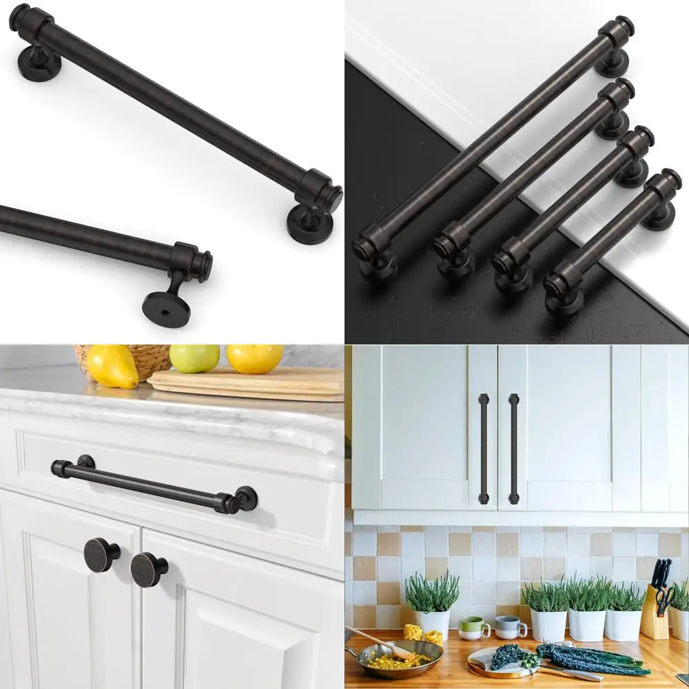 

Asidrama, 10 шт., 6,3 дюйма (160 мм), бронзовые ручки для кухонного шкафа, ручки для кухонного шкафа, фурнитура для кухонного шкафа