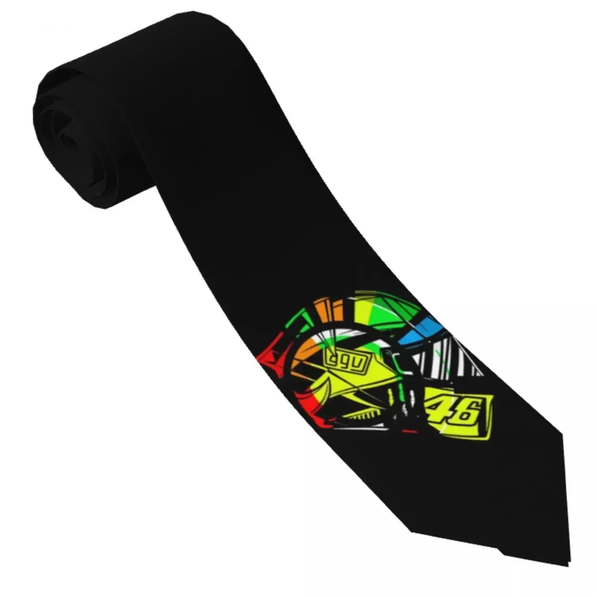 Cool Moto Gps Tie Rossi Motorcycle Wedding Neck s Unisex Adult Novelty Casual Necktie Accessories Quality Custom Collar 