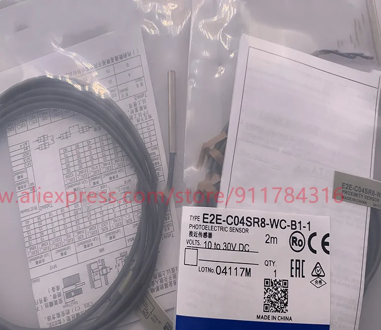 

2pcs New High quality proximity switch E2E-C04SR8-WC-B1 E2E-C04SR8-WC-B1-1