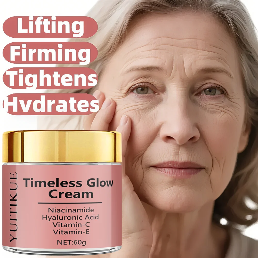 كريم توهج خالد 60 جرام - كريم وجه مضاد للشيخوخة، رفع، ثبات ومرطب، مع النياسيناميد، فيتامين C، E وحمض الهيالورونيك