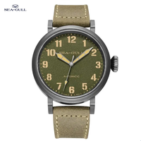 Seagull military watches Vintage watches for man  42mm Pilot Watch Sapphire Crystal 50m waterproof Automatic Mechanical watch