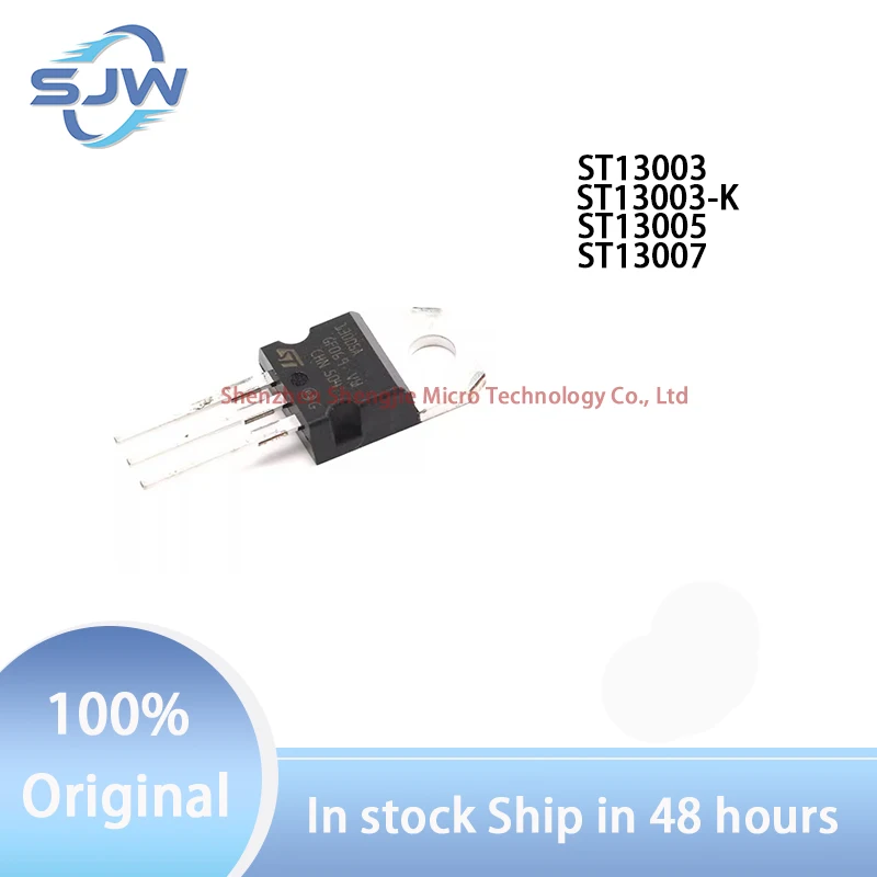 ST13003 ST13003-K ST13005 ST13007 encapsulation TO-220 Transistor type: NPN Triode (BJT)