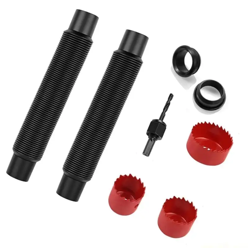 QX2E Weather Resistant Rain Barrels Extension Set Flexible Connectors For Outdoor Water Recycling
