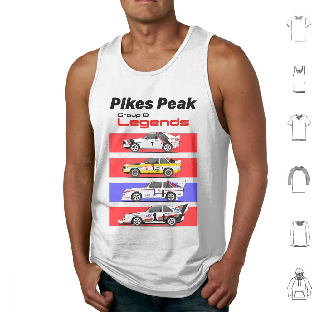 Pikes Group B Legends Tank Tops Vest Sleeveless Pikes Group Rally Racing Clouds Dirt Gran Turismo Rallycross Wrc Sport Legend