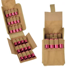 Tactical Pouch 12GA 12 Gauge 25 Round Molle Magazine Ammo Shells Bag Hunting Accessories Magazine Pouches CS Field Bullet Bags