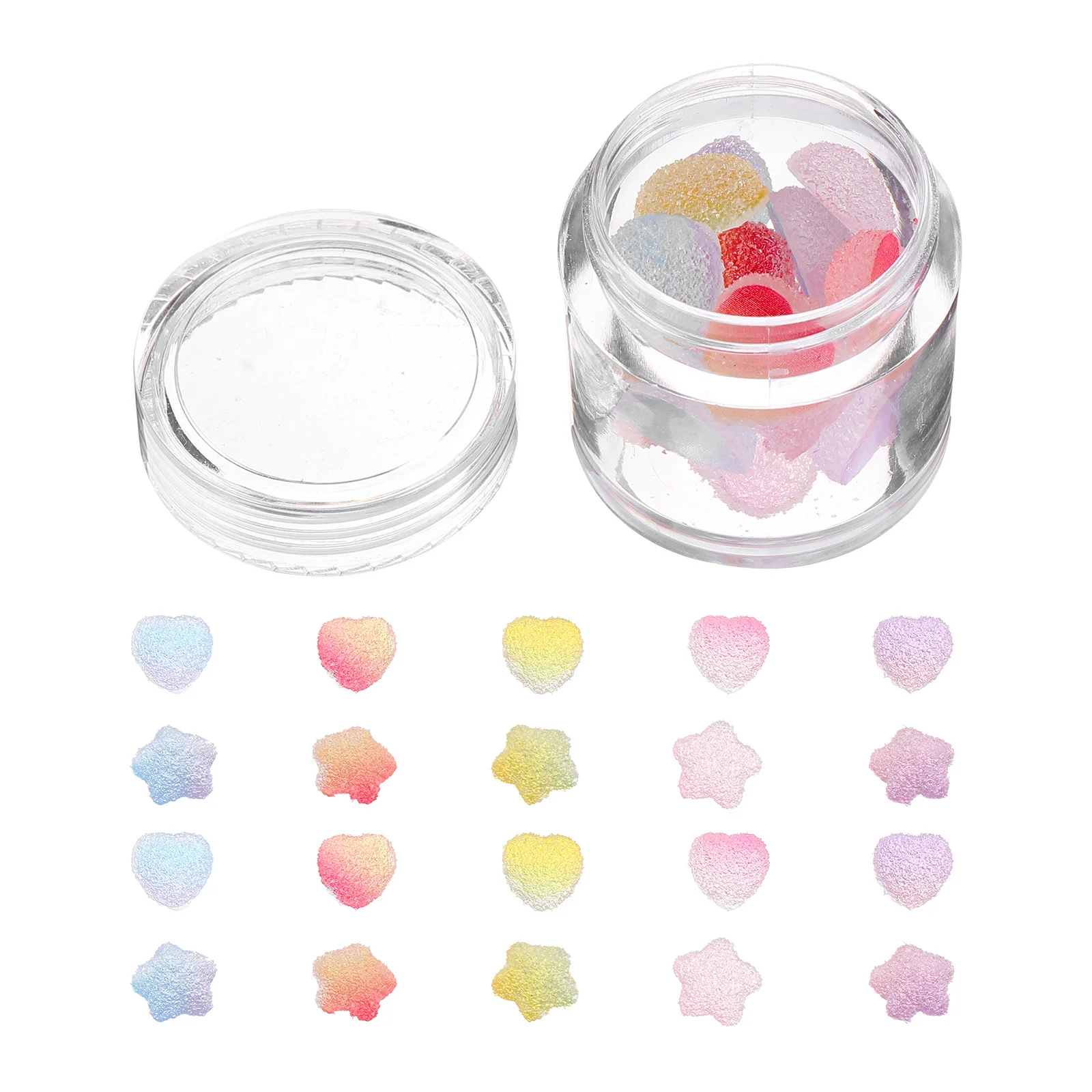 60 pièces Nail Art tranches bricolage formes mignonnes autocollants pour la décoration des ongles coque de téléphone décoration fournitures faites à la main