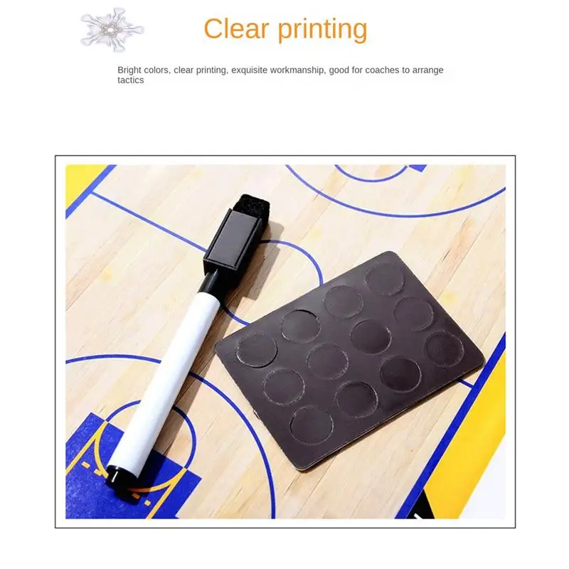 折りたたみ式磁気戦術ボードバスケットボールゲームトレーニングクリップボードコーチングコーチ戦術クリップボード