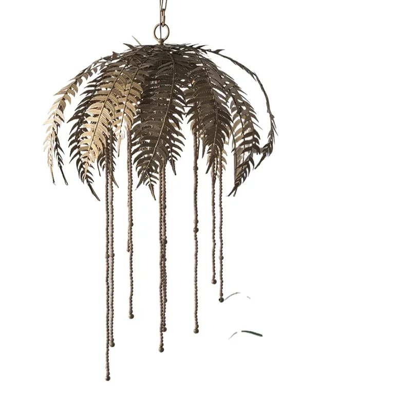 

Personalized design retro old wrought iron palm tree floor lamp