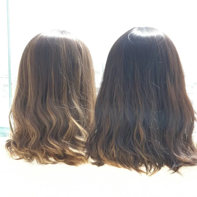 Kosher Wig Certification Glueless Kosher Wigs Sunset Brown 180 Density Hd Transparent Silk or Skin Jewish Wig Lace Front