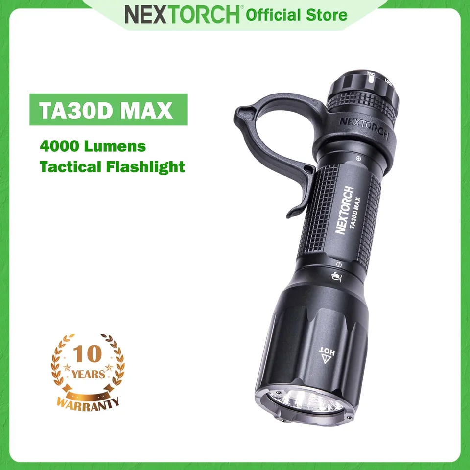 NEXTORCH TA30D MAX 4000ルーメン戦術懐中電灯 充電式高ルーメン法執行