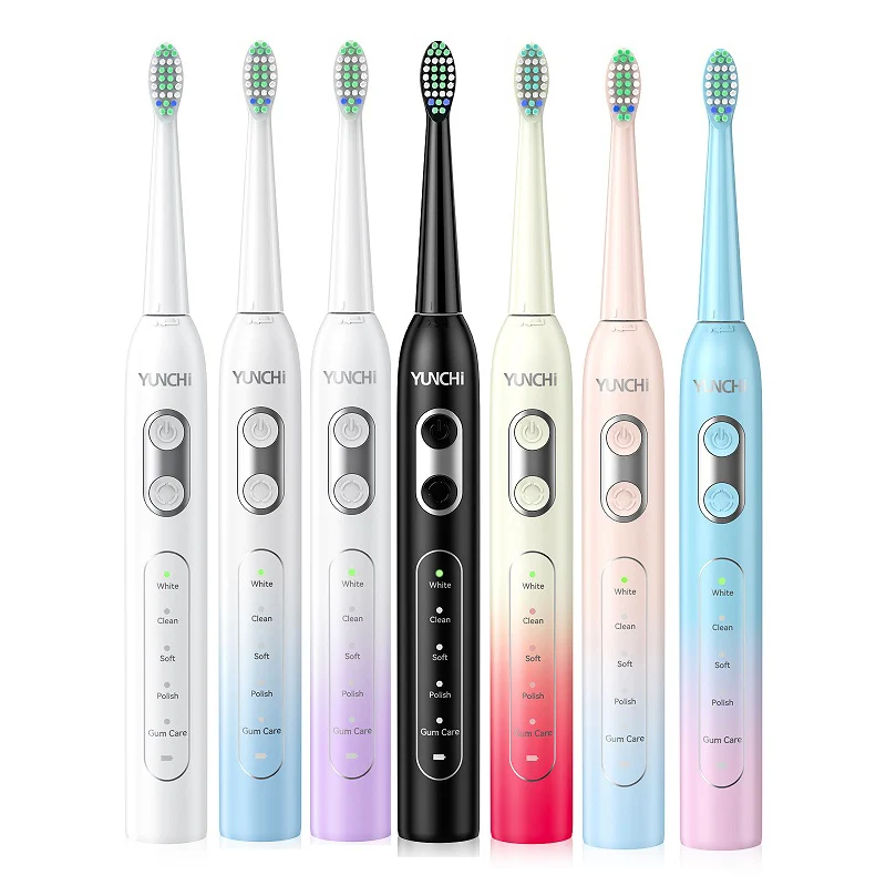 YUNCHI C2 Sonic Electric Toothbrush for Adults Rechargeable Toothbrush with 5 Modes and USB Type-C Charging Tooth Brush