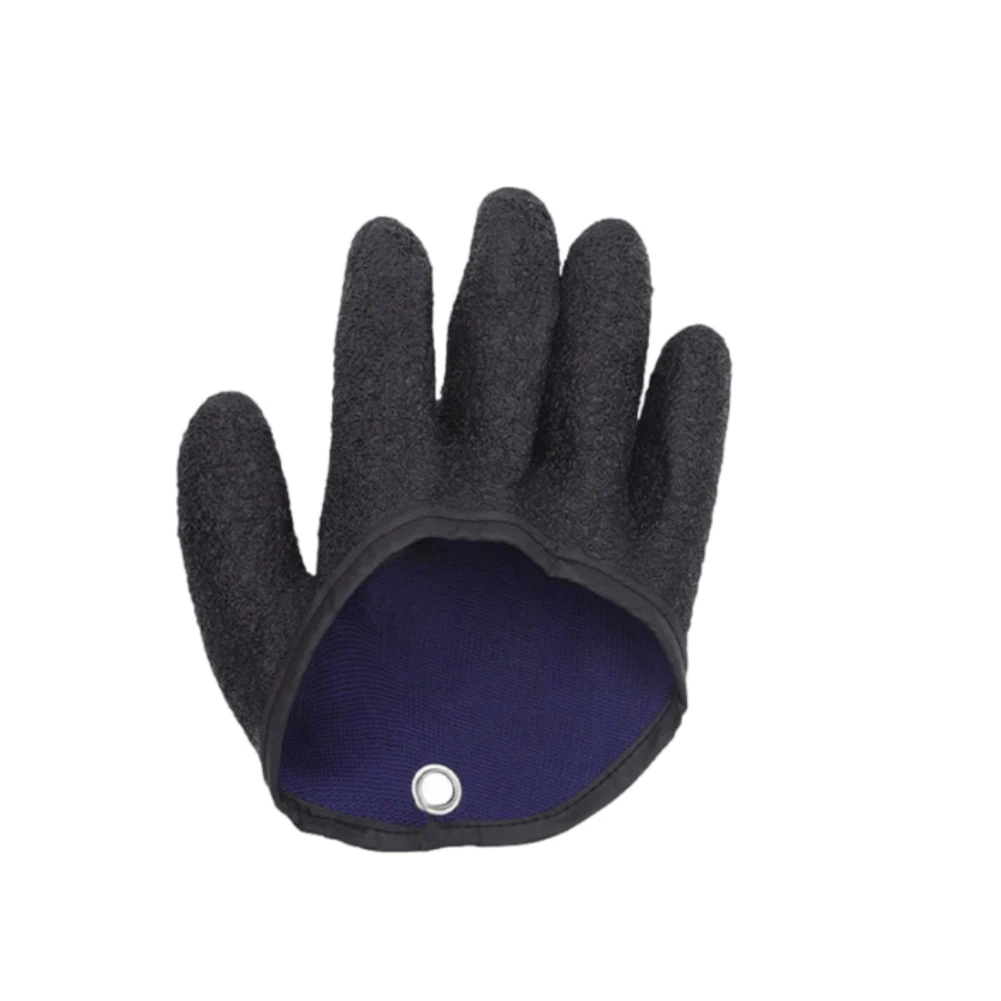 Brand New Fish Groves Hand Protector Non-slip Portable Rubber+polyester Fiber Fishing Catching Hunting Mittens