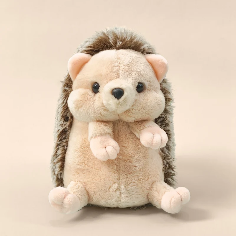 Adorável bonito ouriço brinquedo de pelúcia animal de pelúcia boneca companheiro de dormir para decoração do quarto presente de aniversário ideal