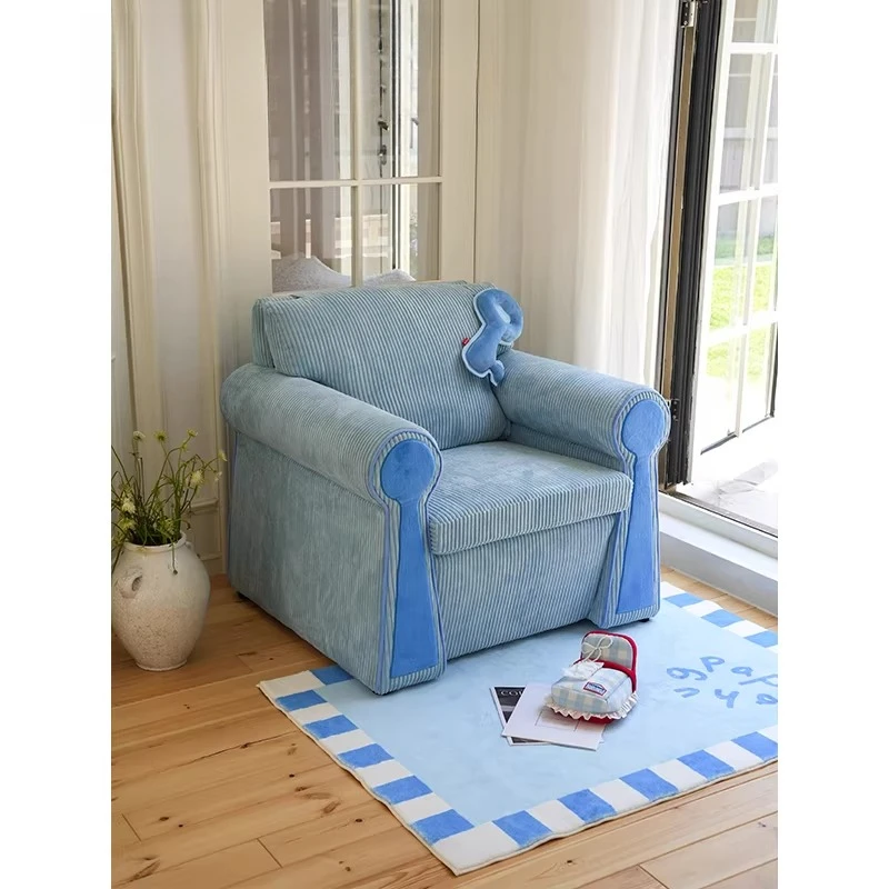 

Casual sofa chair lock shape retro sofa reclining sleeping balcony bedroom living room single chair