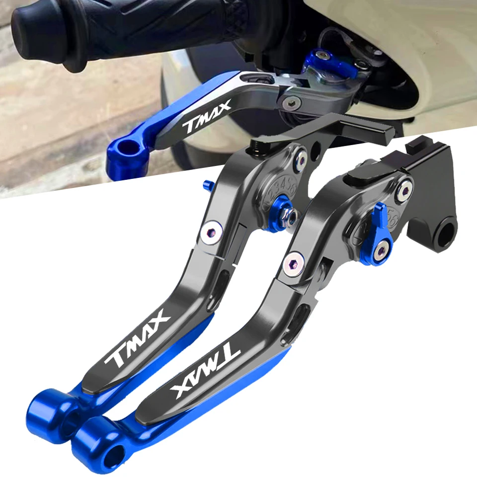Kit Leve Freno E Frizione Per YAMAHA TMAX 530 2008-2018 – In Alluminio, Regolabili, Multicolore, Antiosidazione