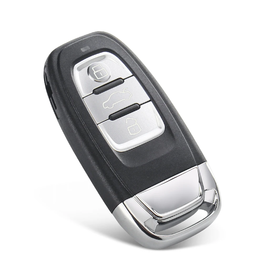 KEYYOU For Audi A4l A3 A4 A5 A6 A8 Quattro Q5 Q7 A6 A8 Remote Key Shell Case Fob Replacement Car Key Shell 3 Buttons