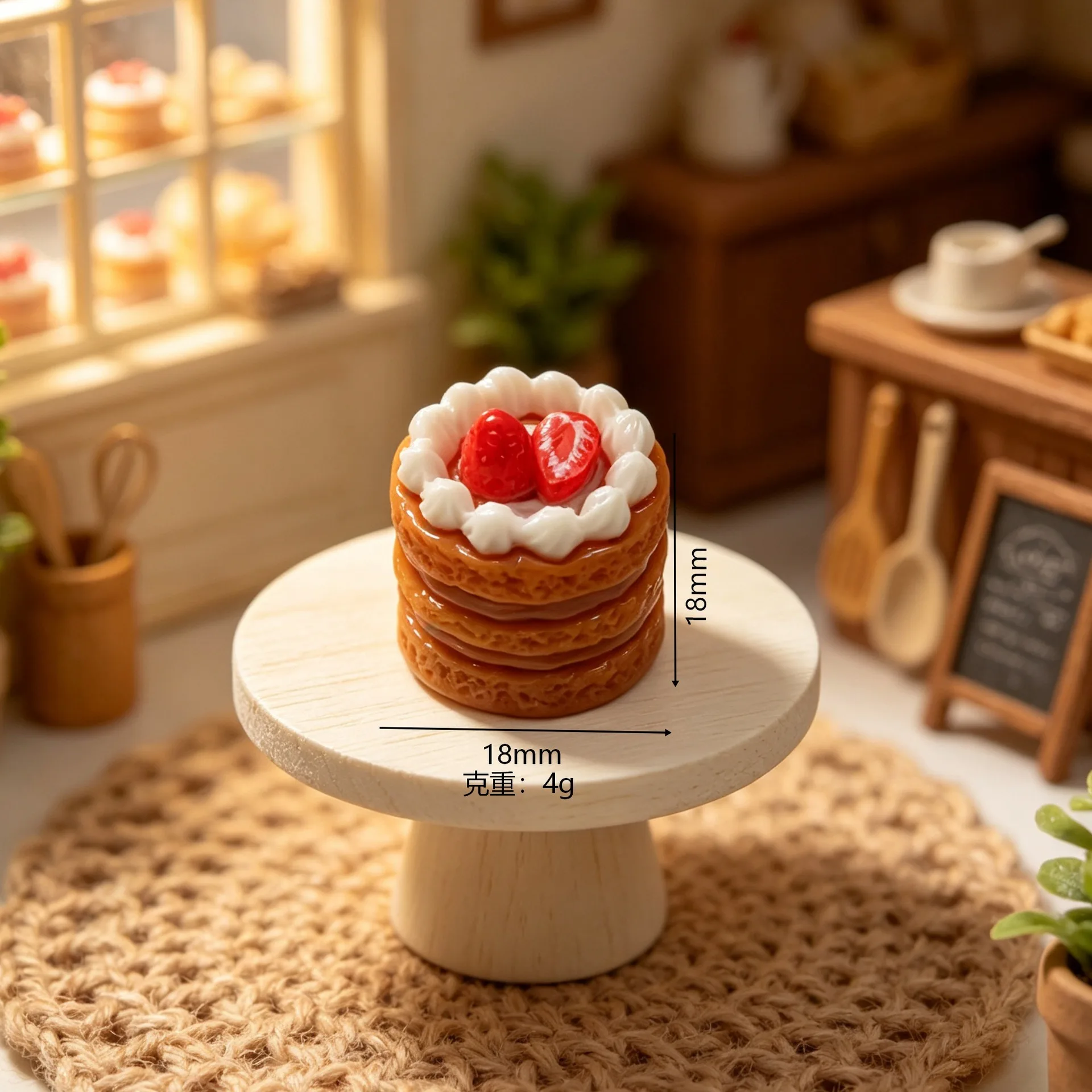 10 Stück Mini-Cupcake-Simulationsbackwaren, Miniatur-Dekoartikel für Puppenhäuser – Detail 4