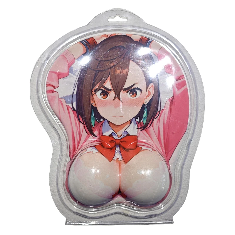 

Ayase Momo Real Shot HD Anime Girl Bunny Girl Cosplay Red Chest Wrist Mouse Pad, Soft Silicone, Smooth Fabric