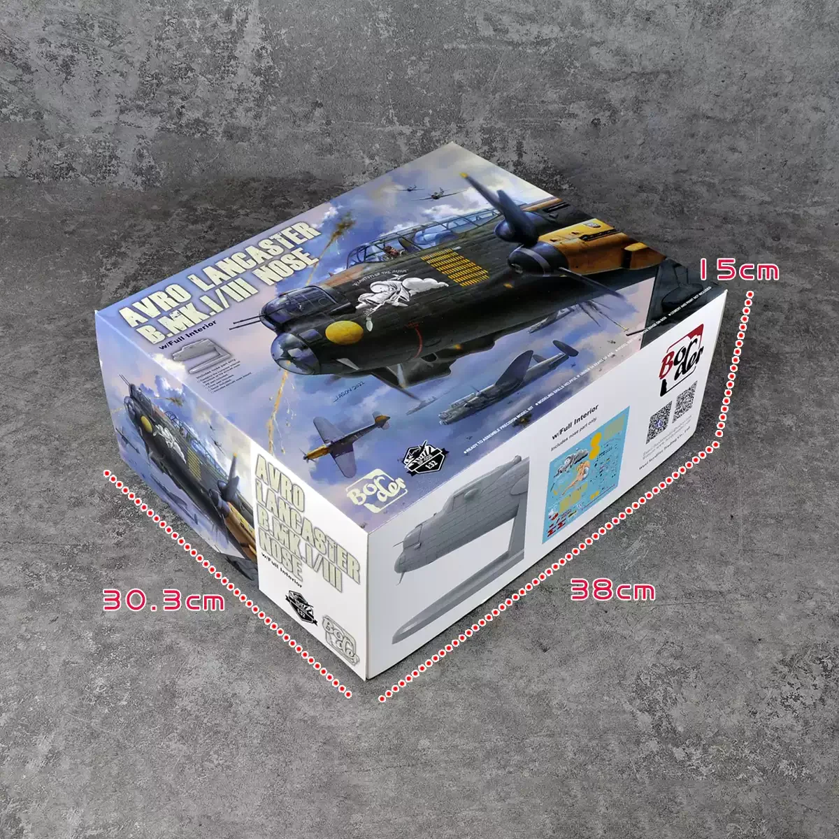 RAF Avro Lancaster B.Mk.I/III Nose Module With Full Interior Details BORDER BF-008 1/32 Scale Static Plastic Aircraft Model Kit