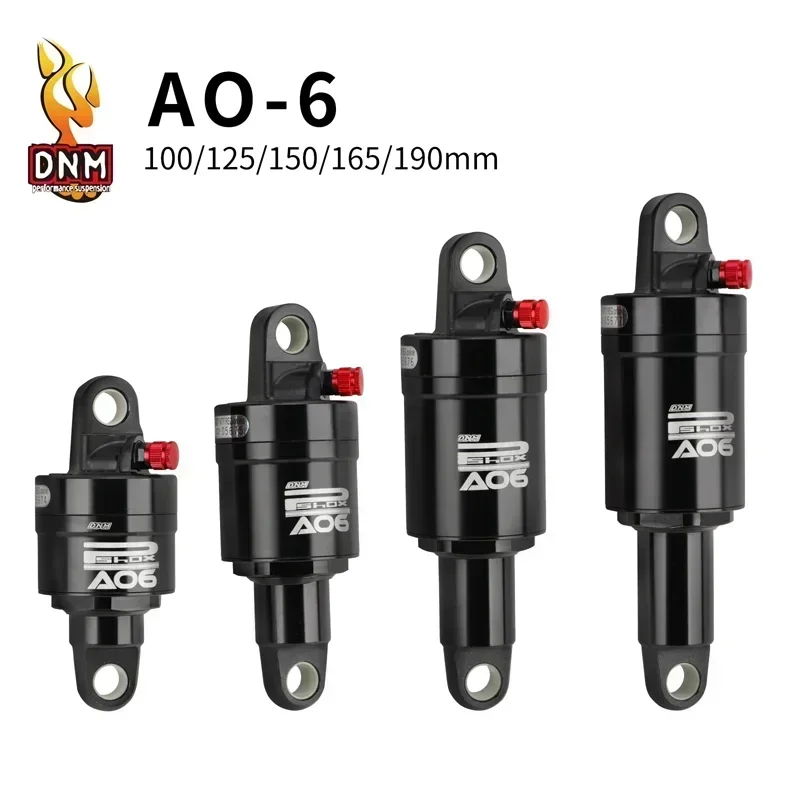 DNM AO-6 Mountain Bike Air Rear Shock Absorber 100mm 125mm 150mm 165mm 190mm MTB Bike Folding Electric Scooter Suspension Shock