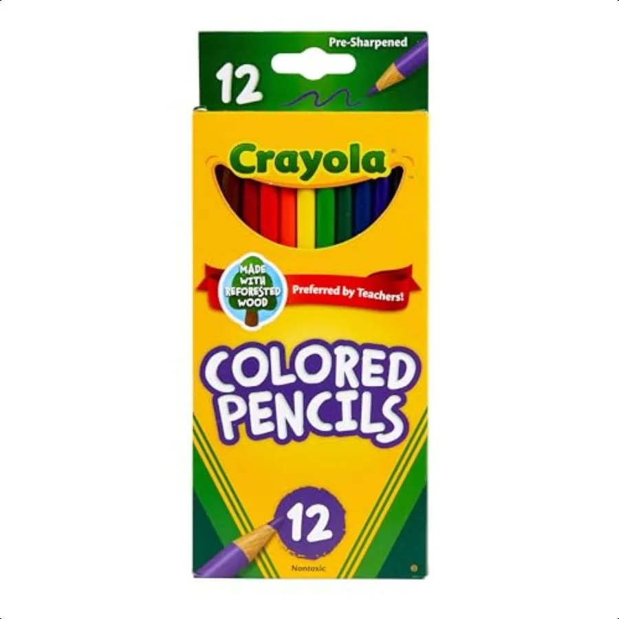 

684012 Colored Pencils 12Count Assorted Colors Pack of 6