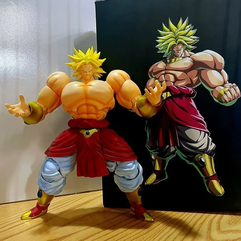 มีสินค้าในสต็อก ตุ๊กตาบรอลี่ 19 ซม. สินค้าใหม่ Magic Contract ขยับได้ DF Legendary Berserker Broly Shf ตุ๊กตาขยับได้ 6 นิ้ว ของสะสม ของขวัญ ﻿