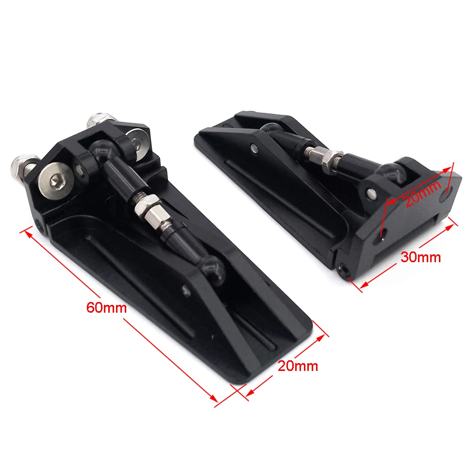 1 paire de languettes de garniture de bateau RC, rabats de garniture en métal CNC 60mm x 30mm pour bateau de vitesse RC course ovale Vee bateau TRAXXAS Spartan SR, pièce de mise à niveau à monter soi-même