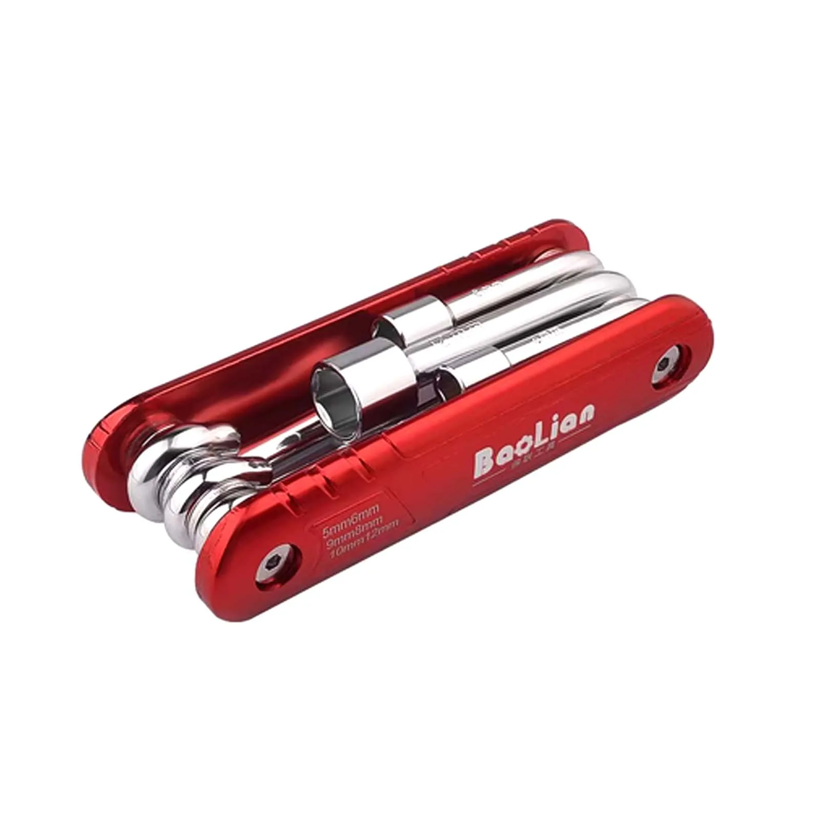 

5-12mm Folding Socket Wrench Set, Aluminum Alloy Handle Household Socket Wrench Combination Tool