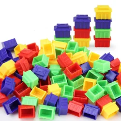 50 Pcs/Set House Chess Pieces Board Games Accessories 6 Colors Plastic Pieces
