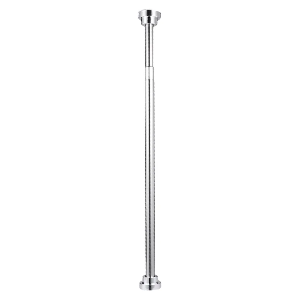 Telescopic Stainless Steel Tension Rod – 50 cm Punch-Free Extendable Clothes Drying Rod for Bathroom, Wardrobe & Home