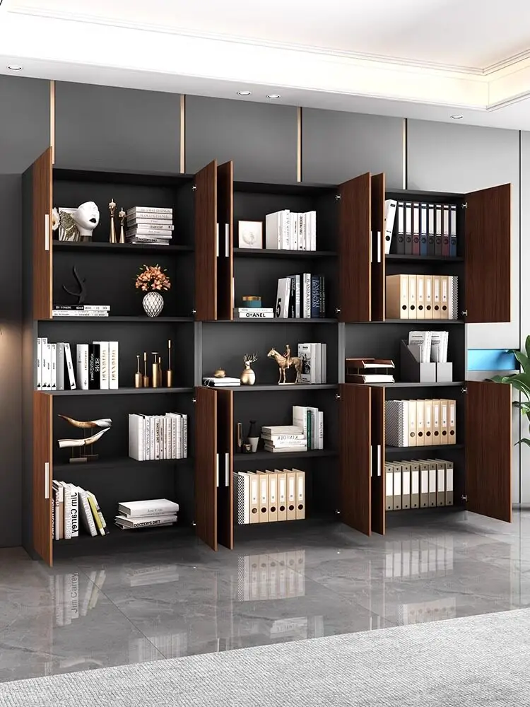 YJQ file cabinet boss office data file bookcase with lock storage simple modern office furniture