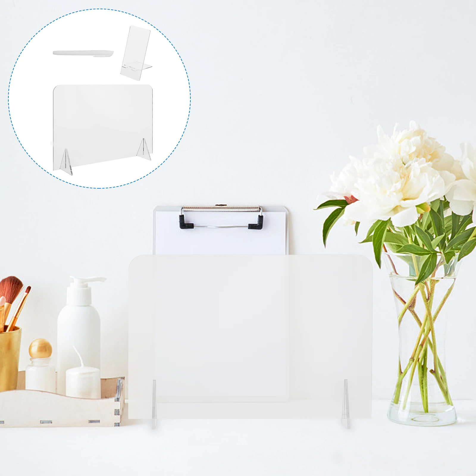 Placa de nota acrílica painel de mensagem portátil material escolar esboço decorativo pintura transparente graffiti placa parede casa