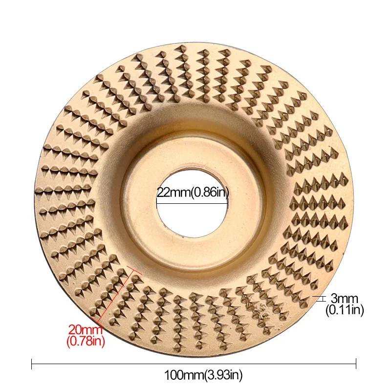 Polishing Wheel Angle Grinder Polishing Disc for Woodworking Grinding and Root Carving Tool