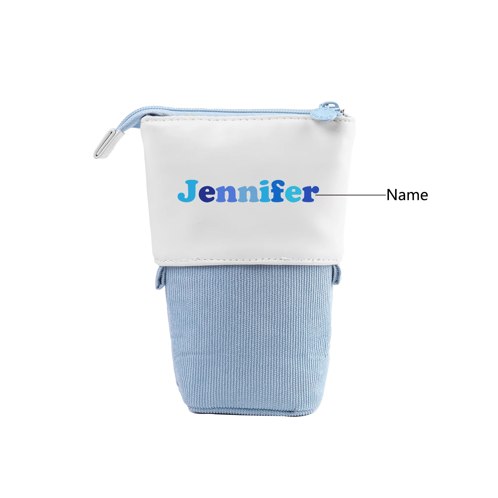 Personalized Custom Name Pencil Bag Adjustable The Size Can Store A Lot Of Things Case Zipper for Kids Student Gift