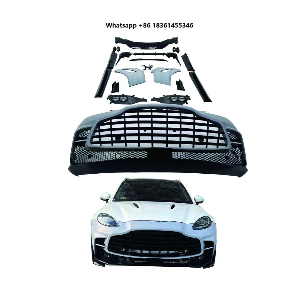 For Aston Martin DBX Modified 707 Carbon Fiber Body Kit New Condition Bolt-On Front Lip Front Bumper Side Skirts Rear