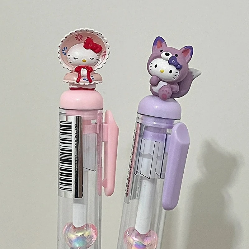 サンリオハローキティ DIY ビーズペン漫画かわいいメロディゲルペン 0.5 ミリメートル黒インクオフィス学校筆記具学生文具