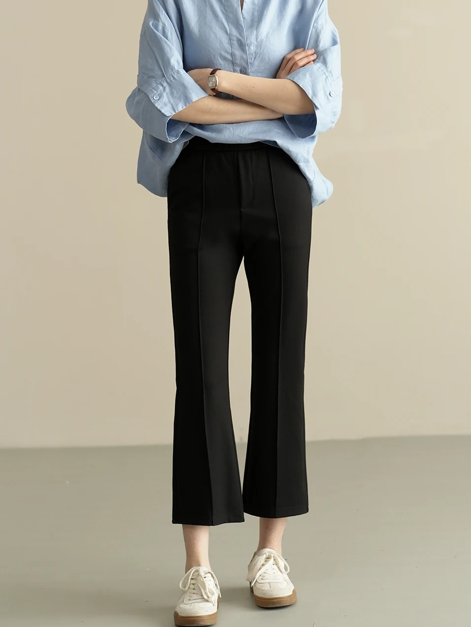 

Женские брюки Slim Fit: приталенные, повседневные, эластичные, для офиса, широкие штанины, весна-осень