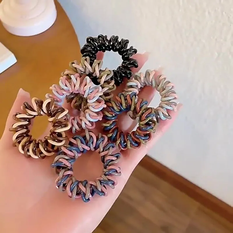 

7 Pieces of Phone Line Hair Loop, Simple Headband, Hair Tie, Rubber Band, Hair Tie, No Harm to Hair, Headwear for Women