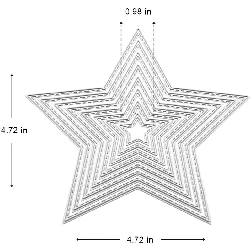 The Year of the Loong  New models  Metal cutting mold  Clipbook  Decorative relief production  DIY  Love, Five pointed Star  Han