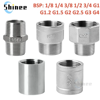 オスとメスのネジ継手減速機、英国の水道管コネクタ、ステンレス鋼、1,8 